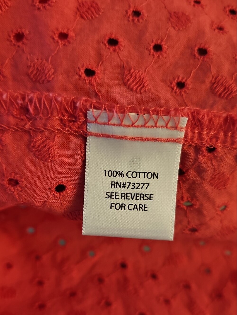 croft & barrow Hot Pink Eyelet Button-Down Shirt - Picture 5 of 10